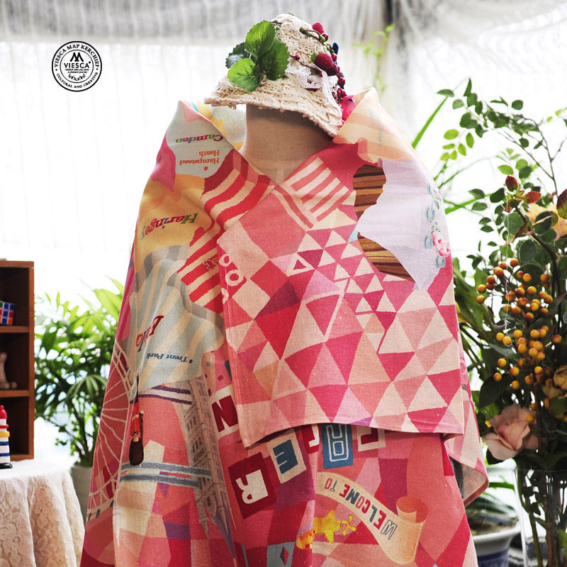 棉麻 超大方巾120CM 桌布台布 欧式装饰风格 大披肩