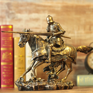 中世纪罗马斯巴达盔甲电视柜雕塑模型酒柜工艺装 欧式 饰品复古摆件