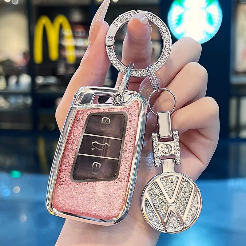 适用于大众id4钥匙套id3途观L途昂x揽巡帕萨特pro高尔夫8凌渡L扣