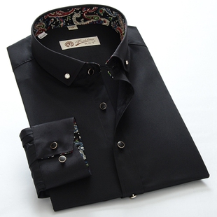 白衬衫男长袖修身免烫商务正装职业工作上班寸衫韩版西装衬衣白色