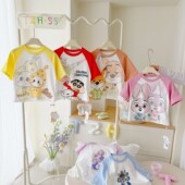 纯棉卡通趣味光变插肩短袖 组26年新款 HX2658 光变短袖