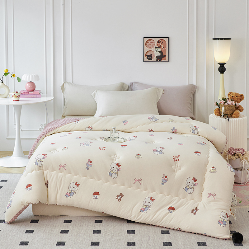 2025款儿童卡通针织豆豆被XL001