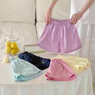 糖果色百搭刺绣运动短裤 夏季 HX2568 亲子款