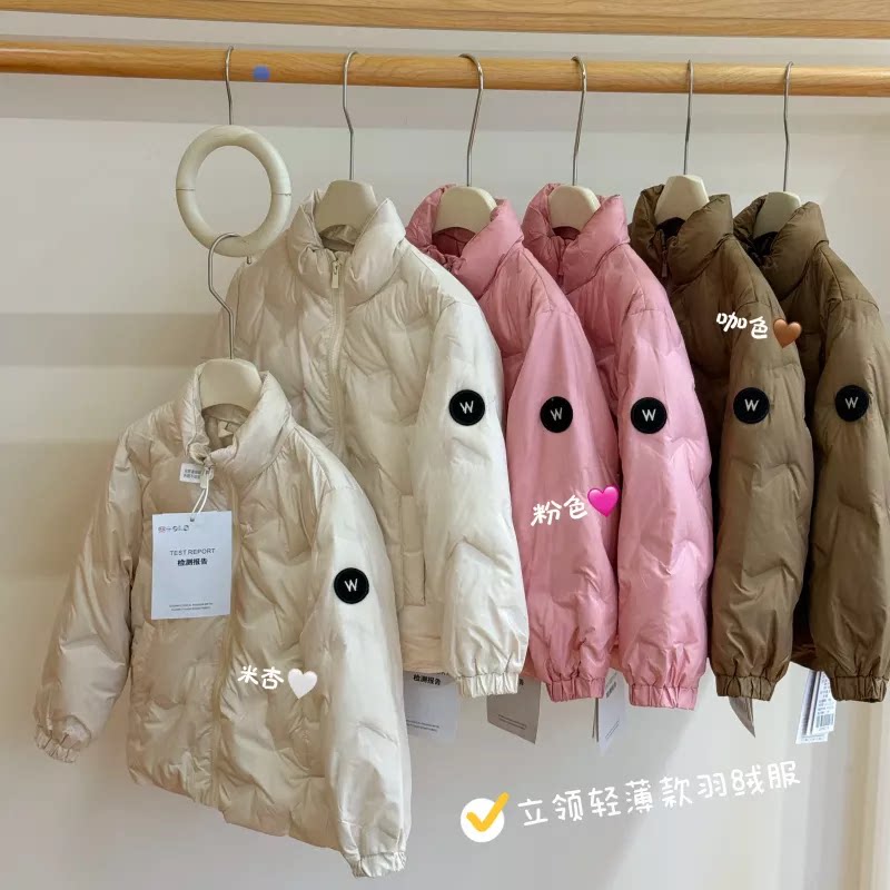 反季清仓【现货85绒】儿童羽绒服冬季轻薄立领防风保暖外套24399
