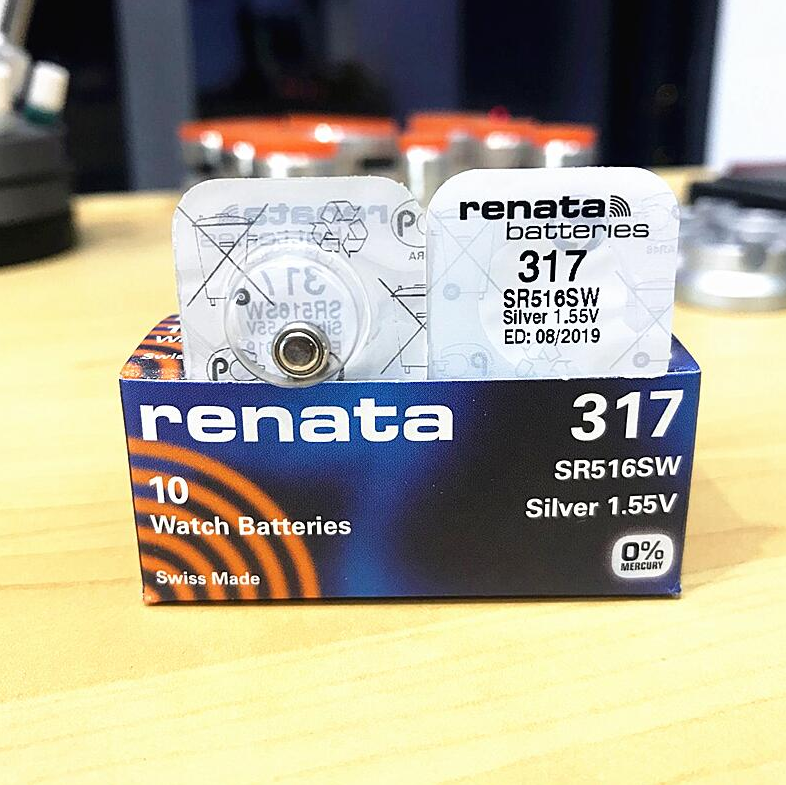 瑞士RENATA 氧化银 纽扣电池 317 SR516SW 手表电池
