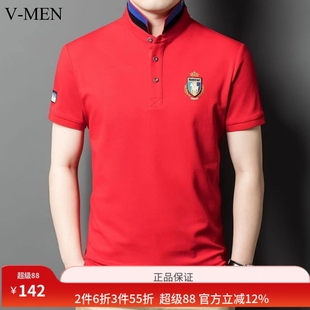 高端Polo衫 商务休闲短袖 VMEN威曼男装 潮流时尚 男士 翻领T恤夏季