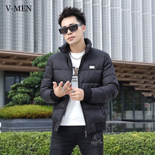 VMEN威曼立领男士羽绒服男24冬季新款白鸭绒时尚潮流休闲修身百搭