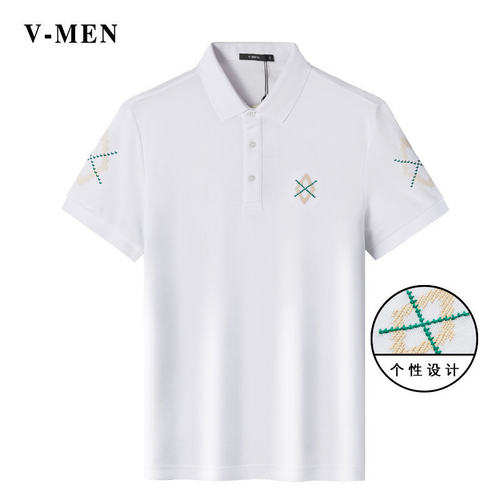 威曼夏季短袖日常刺绣POLO衫白色