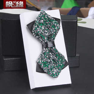 tie 墨绿色水钻 男女 婚礼西服 蝴蝶结领结 休闲商务正装 煲呔bow