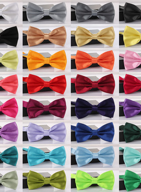 bow tie 男女商务正装兄弟团伴郎结婚礼服黑色舞台大合唱蝴蝶领结