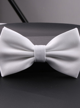 bow tie 男女商务休闲新郎伴郎正装酒红深灰纯白色蝴蝶结方巾领结
