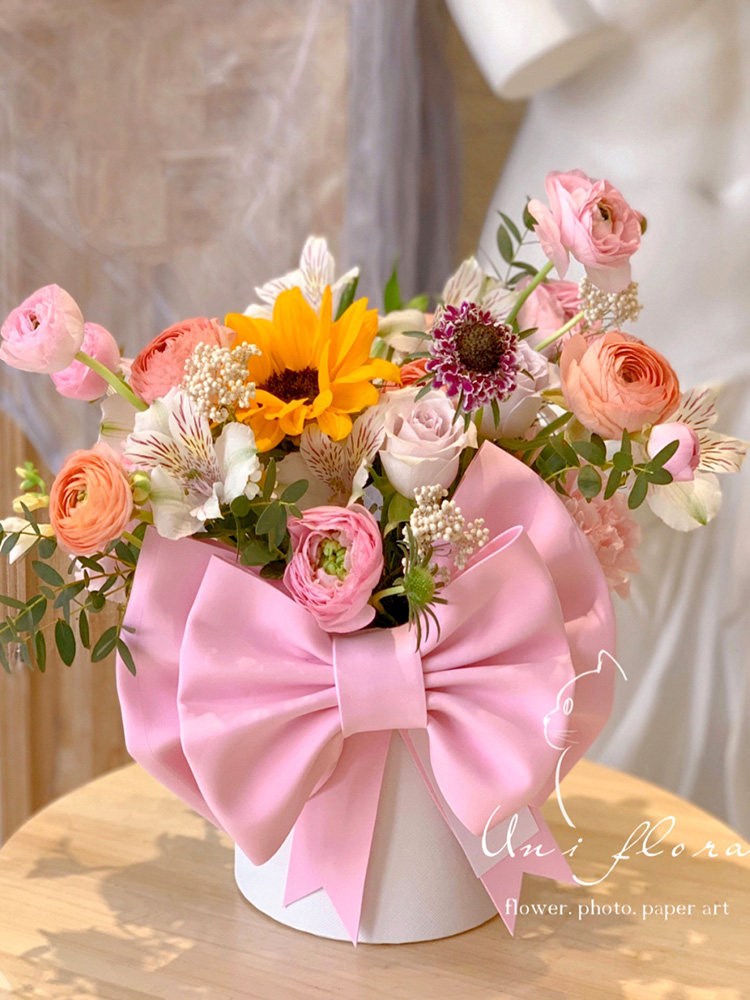 情人节蝴蝶结花艺礼盒装饰大蝴蝶结花桶配饰韩式鲜花包装材料520