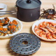 火枫新品 盛宴便携蒸锅蒸盘折叠支架户外蒸煮利器轻量装 备铝制蒸架