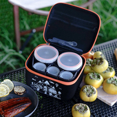 火枫多味宝户外野营野餐野炊烧烤便携调料瓶套装 密封调料罐调料盒