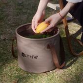 LTHW旅腾折叠水桶户外钓鱼桶洗菜桶便携式 大号旅行露营水盆储水桶