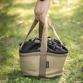 柯曼野餐锅具收纳包珍珠棉布防碰撞大容量户外野餐多用手提工具包