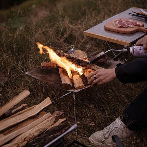 CAMPINGMOON焚火架取暖生火炉