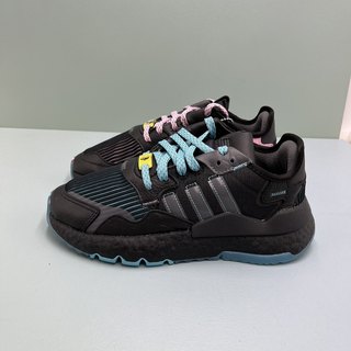 Adidas三叶草Nite Jogger boost忍者联名男女鸳鸯休闲鞋Q47198