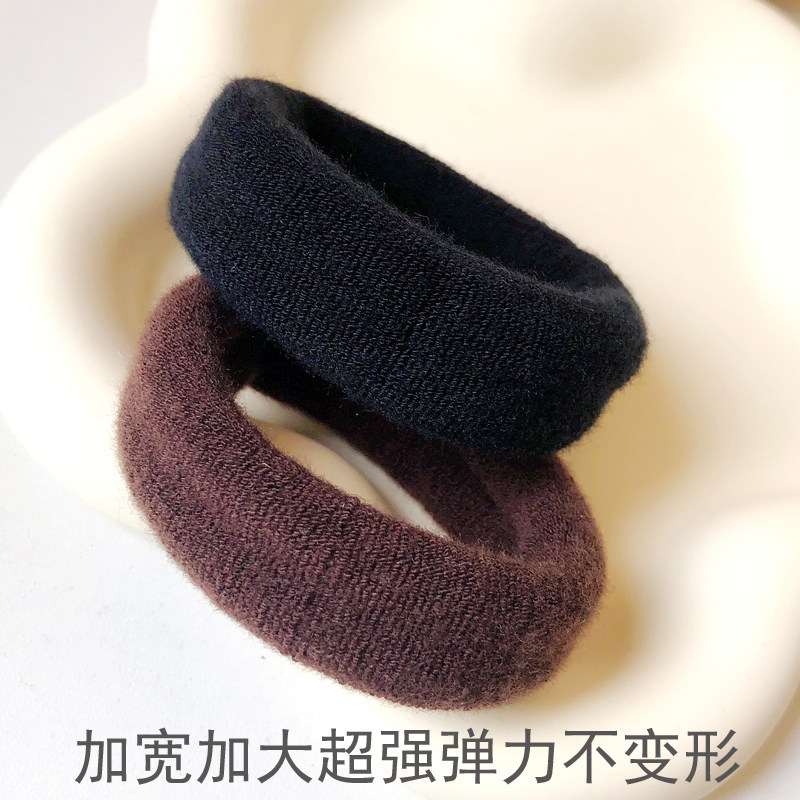 加粗宽皮筋高马尾绑头发无痕高弹力发绳大号发圈无接缝头绳丸子头