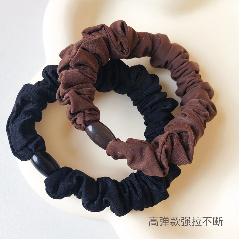 高级感气质小肠发圈头绳女简约缎面新款橡皮筋女扎头大肠发绳发饰