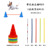 30cm Round Bottom Perforated Cone Barrel Obstacle Pole Set
