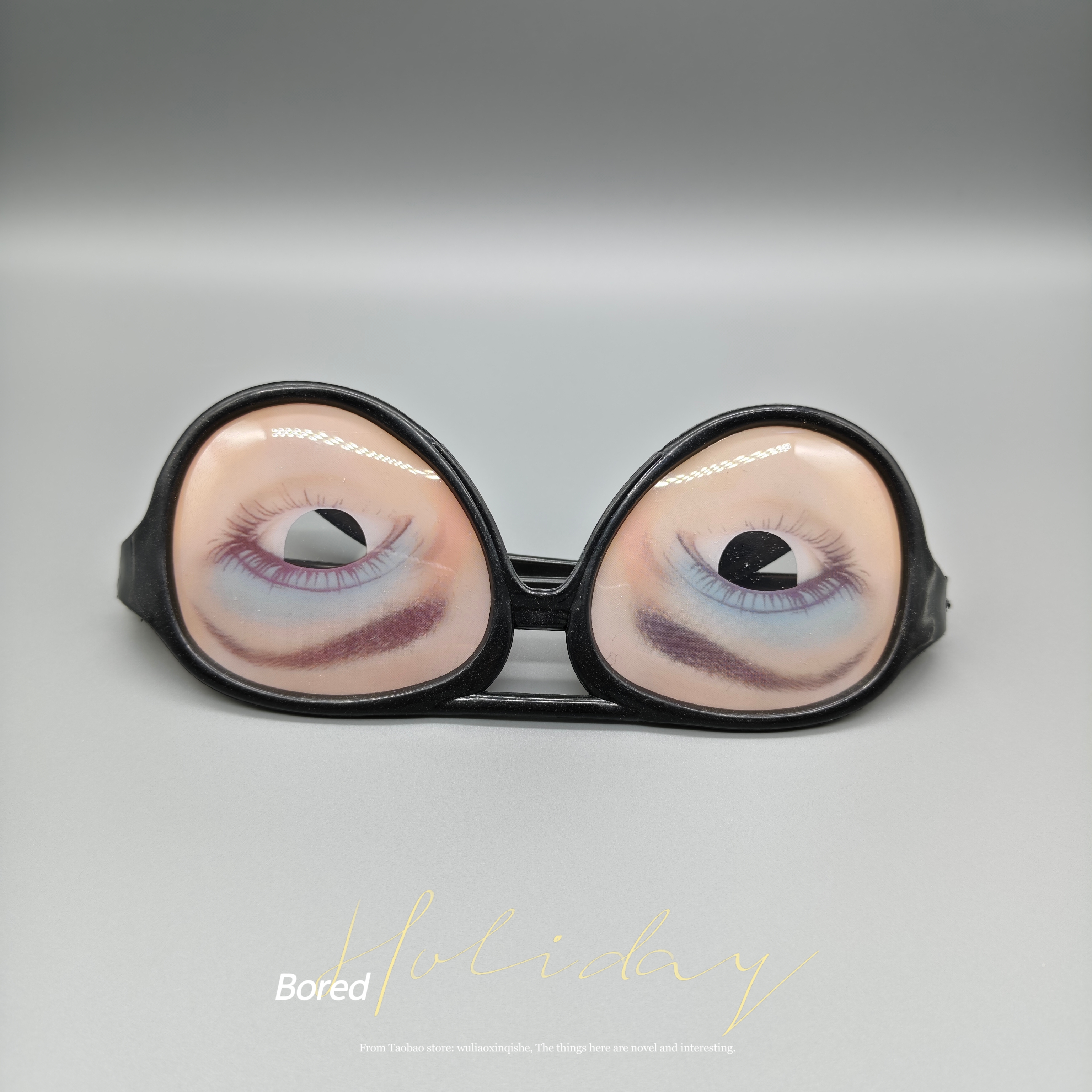 无聊了！带上眼镜假装自己没睡着！搞怪搞笑聚会派对整蛊睡觉神器