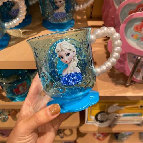 日本冰雪奇缘牛奶杯漱口杯刷牙杯