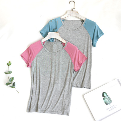 女士夏季莫代尔宽松短袖睡衣