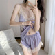 两件套夏天性感带胸垫套装 感吊带短裤 薄款 冰丝睡衣女2024夏季