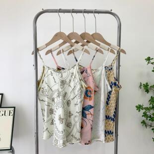 内搭外穿百搭上衣真丝吊带 打底衫 100%桑蚕丝吊带女士背心夏季 新款