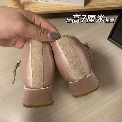 小个子内增高7CM小码玛丽珍女鞋