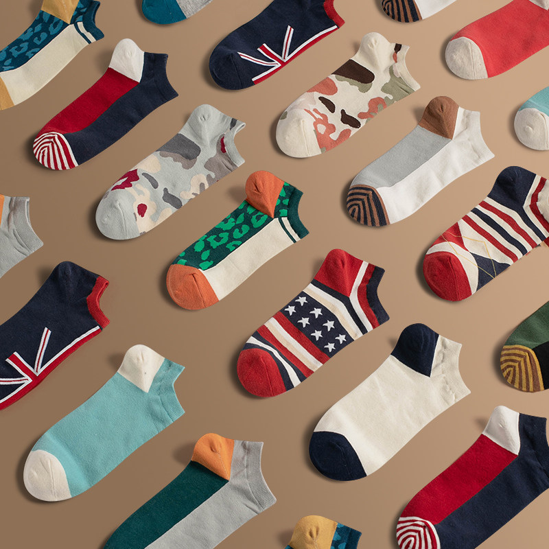 船袜男春夏季薄款纯棉男士袜子英伦风复古潮流原宿低帮短袜ins潮,女士内衣/男士内衣/家居服,船袜,淘宝优惠券,粉丝福利购,淘宝优惠卷