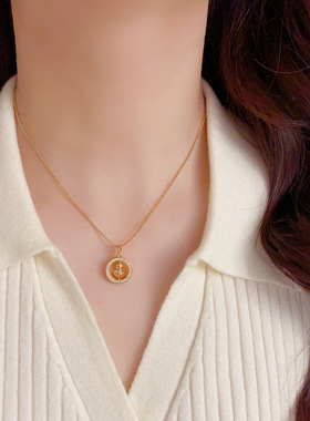 小众时尚轻奢百搭立体葫芦项链