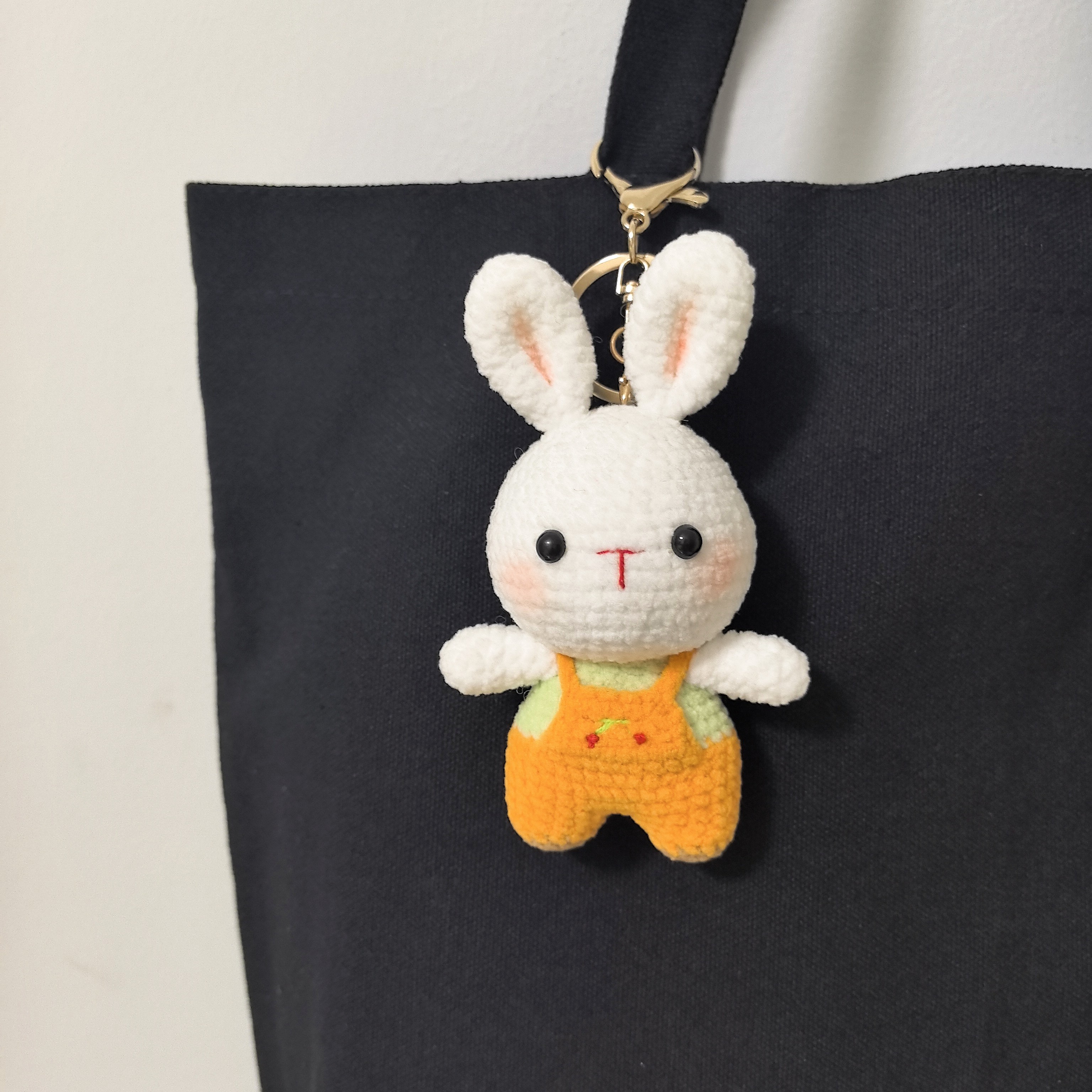 背带兔十二生肖小兔子挂件可爱卡通动物玩偶书包挂饰钥匙扣摆件