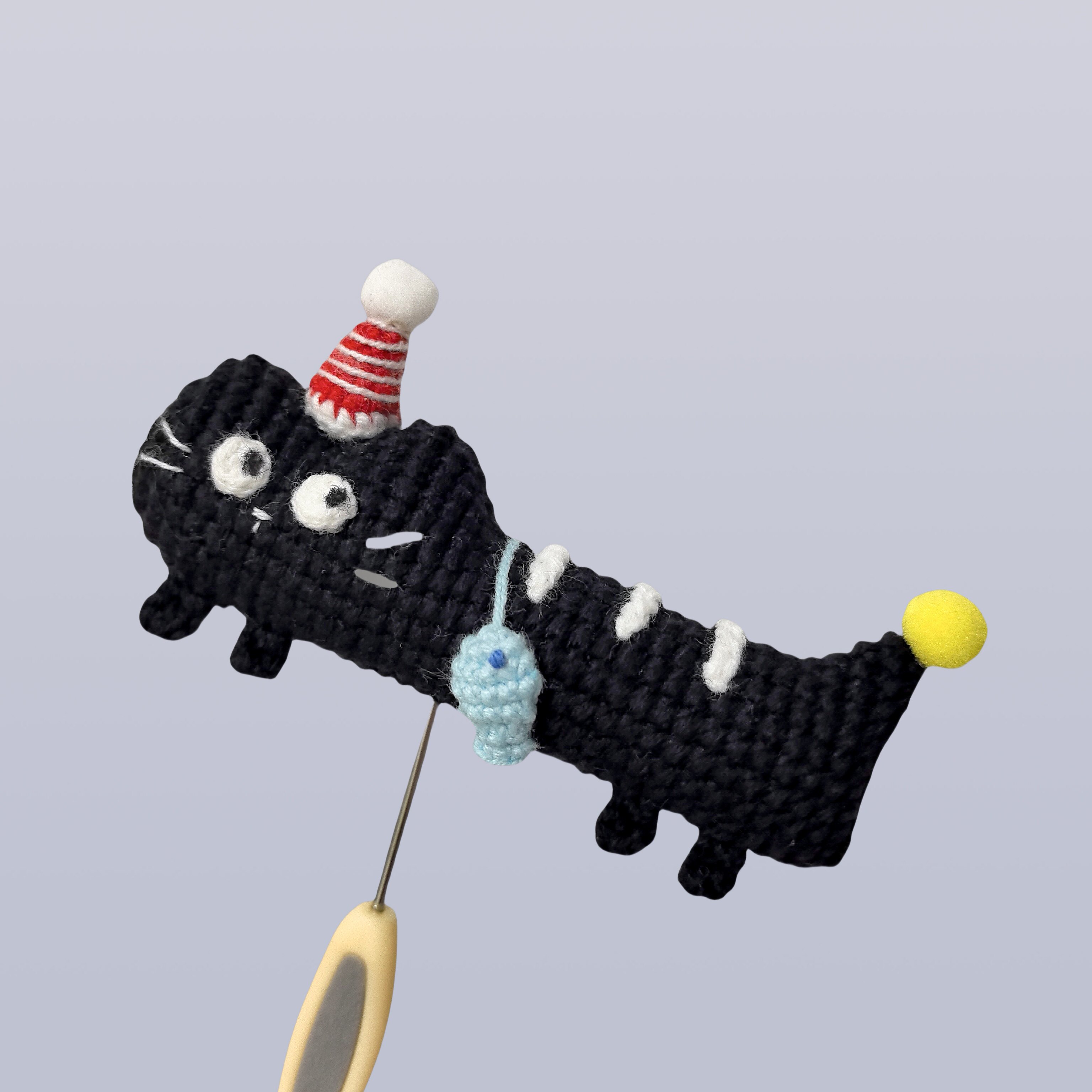 【成品】可爱卡通小黑猫玩偶挂件丑萌车载钥匙扣包包挂饰闺蜜礼物