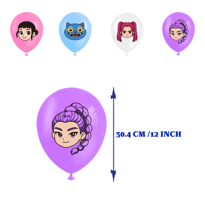 猎魔女团生日派对装饰气球