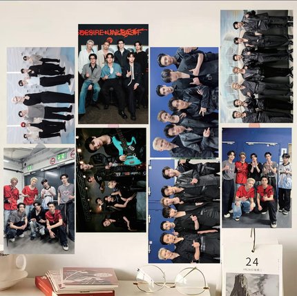 enhypen海报墙贴壁纸精美写真照周边宿舍房间卧室墙纸贴墙装饰