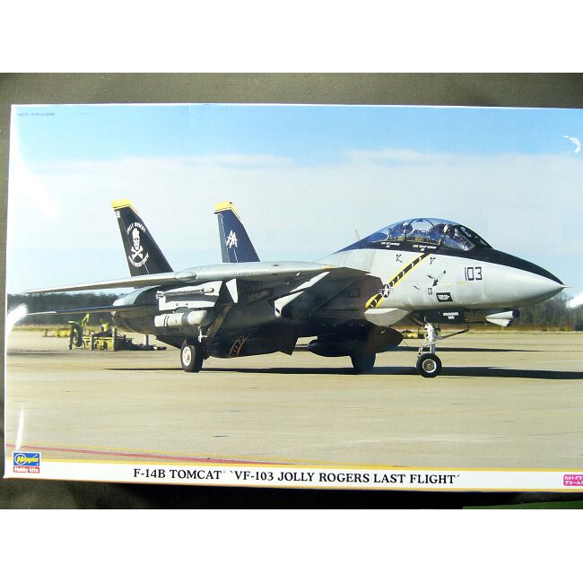 长谷川 09677 1/48 美军 F-14B VF-103 骷髅中队 退役涂装