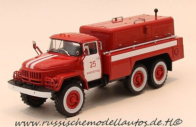ABTO 1/43 苏联 吉尔 Zil-131 消防车 PNS-110 大型 水泵车