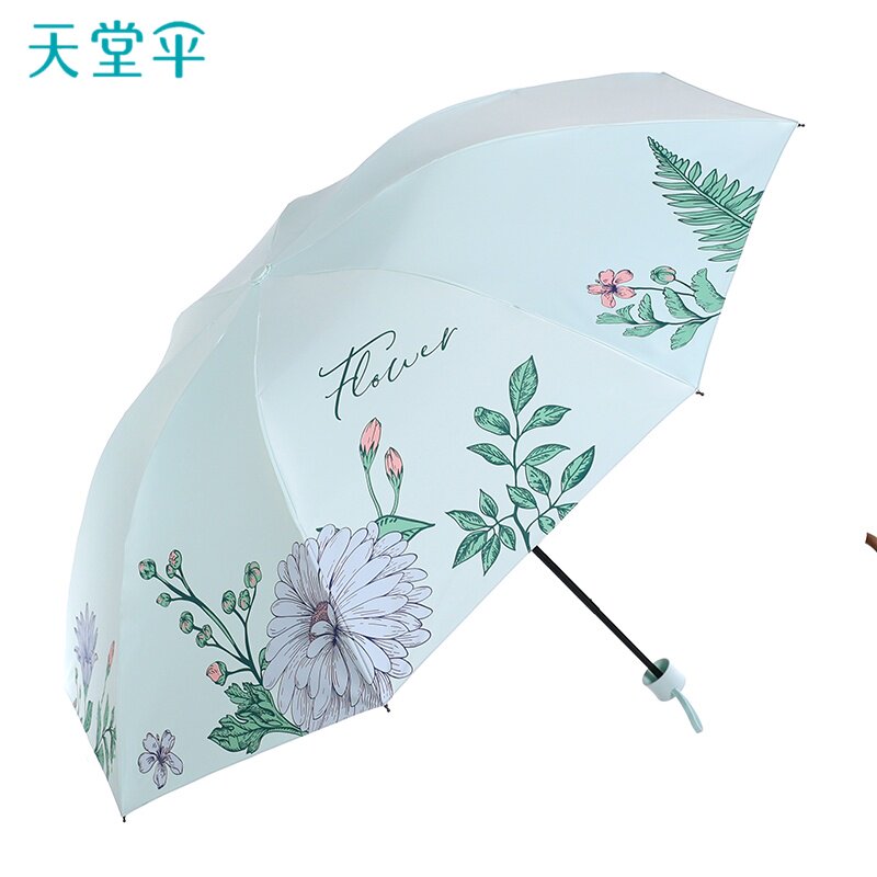 2025年新款天堂伞防晒防紫外线遮阳伞正品新款黑胶男女便携晴雨伞