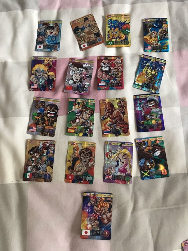 临摹作品 新街霸闪卡 超级街霸2 17人 国籍卡