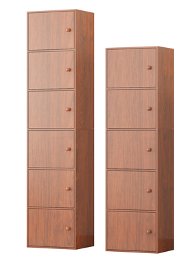 加大简易书柜子带门储物柜墙角落地书架儿童置物组合收纳简约现代