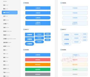 3000个AXURE元件库 高保真原型 通用移动APP端 交互组件 界面模板