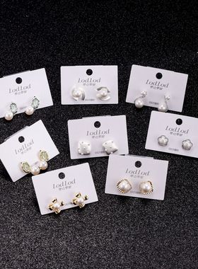 新款珍珠系列饰品套装项链耳环手链高品质设计感轻奢甜美首饰直销