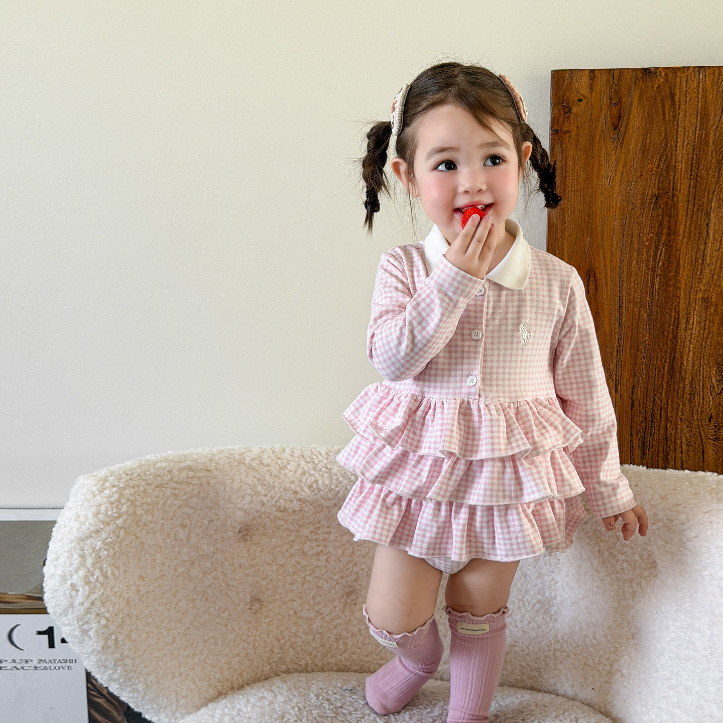 童装女童连衣裙春装2026新款洋气儿童公主裙包屁裙子周岁女宝礼服