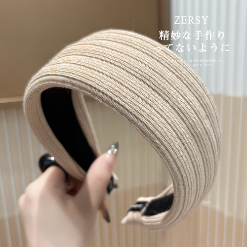 简约纯色宽边发箍女日常外戴发卡