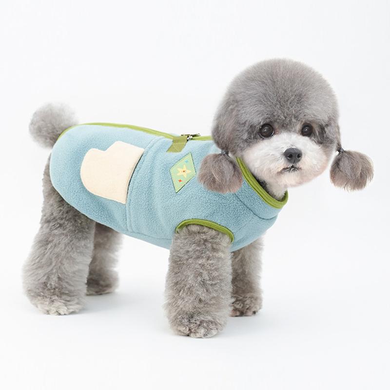 秋冬装宠物拉链后开襟棉马甲狗狗