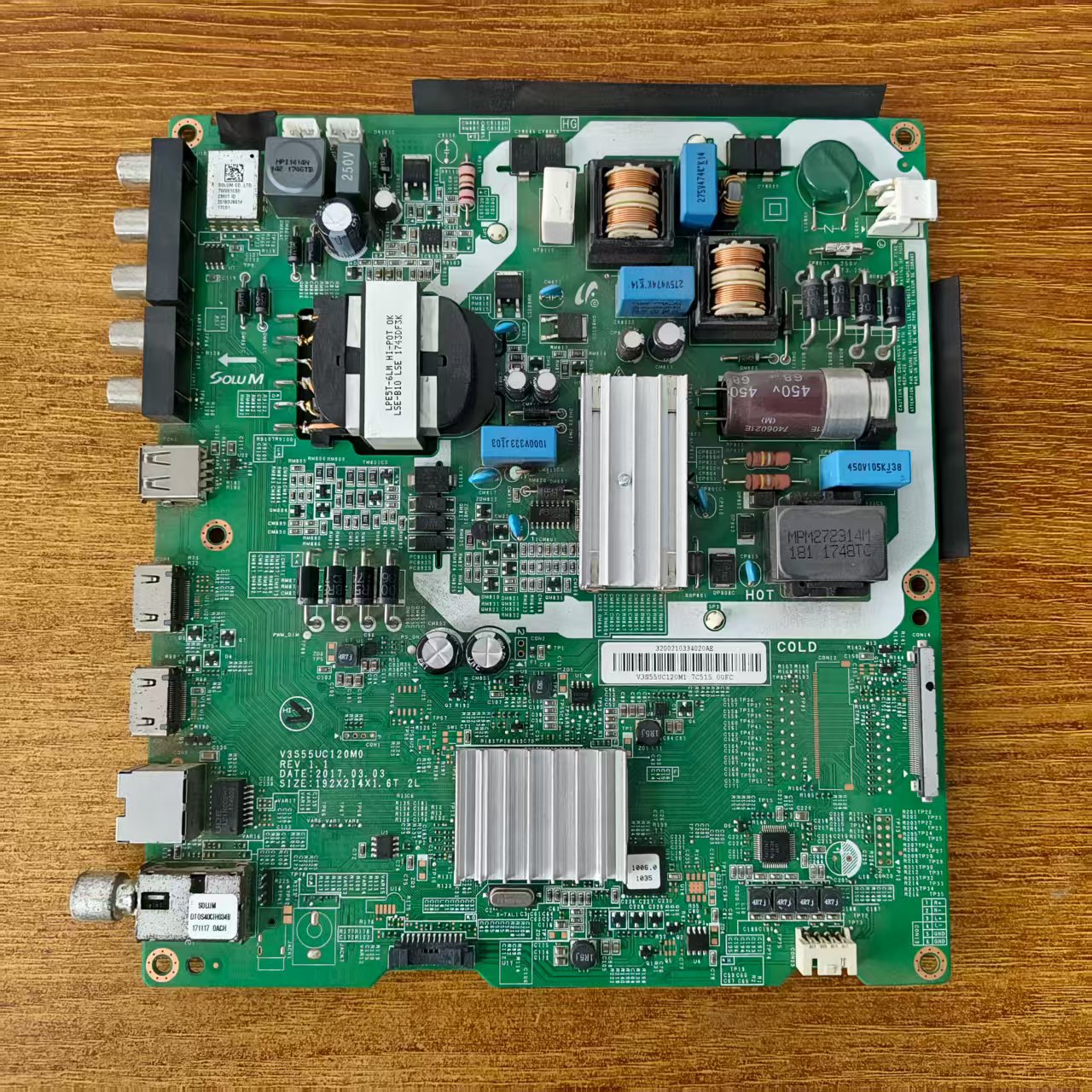 三星UA55MUF30ZJXXZ电视主板