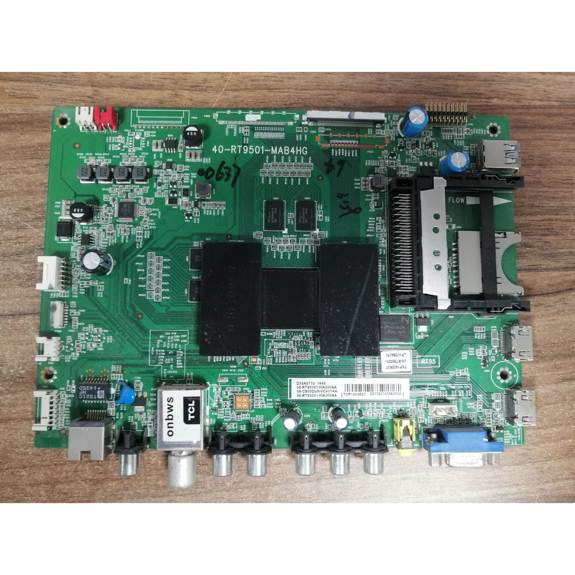 盛TCL D55A571U主板40-RT9501-MAB4HG RT95001 屏LVU550SE4L实物