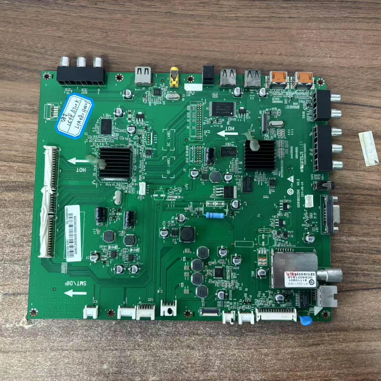 原装拆机海尔LE48A700K主板0091802300 V0.2屏LTA480HW01实物图